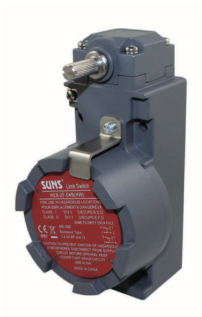 SUNS HEX-2F-04B-FS(HW) Hazardous Location Heavy Duty Limit Switch Explosion-Proof