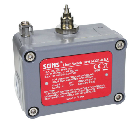 SUNS SP91-Q31-A-EX SP9 Hazardous Location Limit Switch Explosion-Proof EX-Q