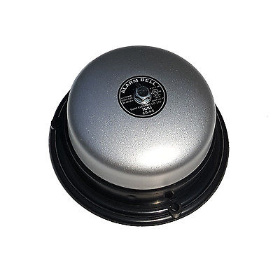 SUNS CB-4-6 Gray 6V Alarm Bell 4 Inch 6 Volt DC (4" in 6 VDC) - Industrial Direct