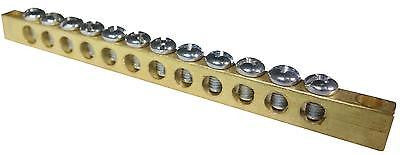 SUNS International G-9612 12 Terminal Grounding Bus Bar - Industrial Direct