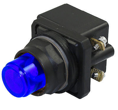 SUNS PB30-PL-D24E-U-P0 30mm 24V LED Blue Pilot Light 9001SKP35L31 9001SKP35LLL31 - Industrial Direct