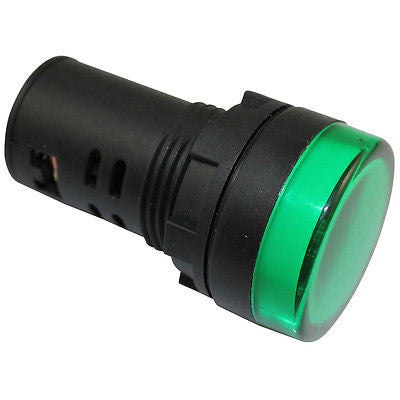 SUNS IL6E-240E-G-Q LED 22mm Green Pilot Light 240V XB7EV03MP 800FD-P3N7 - Industrial Direct