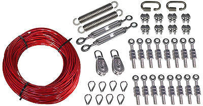 SUNS CPA-KIT-50 50m Cable Pull Safety Tension Kit XY2CZ9350 RK50 CLSZC4 - Industrial Direct