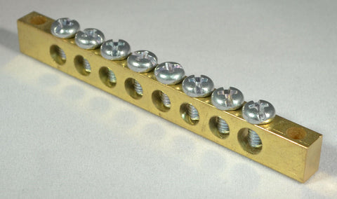 SUNS International G-9608 8 Terminal Grounding Bus Bar - Industrial Direct