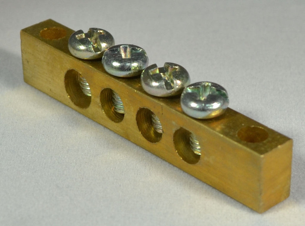 SUNS International G-9604 4 Terminal Grounding Bus Bar - Industrial Direct