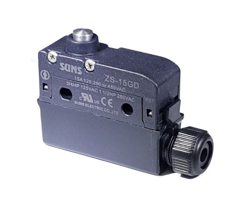 SUNS International ZS-15GD-C Waterproof Positive Opening Micro Switch With Cover - Industrial Direct