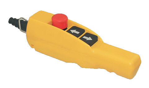 SUNS CSH-0307 UL Listed Yellow Up/Down Two Speed Pendant Station w/ Stop XACA207 - Industrial Direct