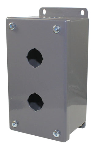 SUNS CSM2202-A Steel Pushbutton Enclosure NEMA Type 12,13 E2PBG MPB2