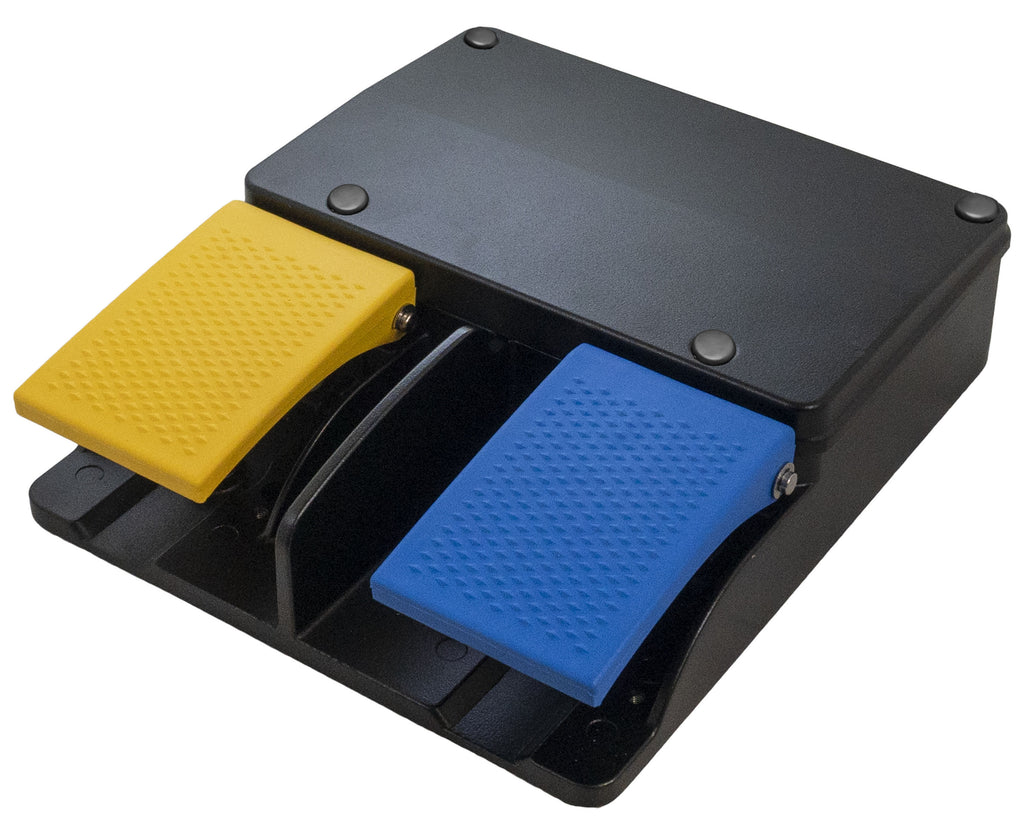 SUNS FS-62-SL-A(YU/B) UL Certified Aluminum Die Cast Dual Pedal Medical Foot Switch IP68