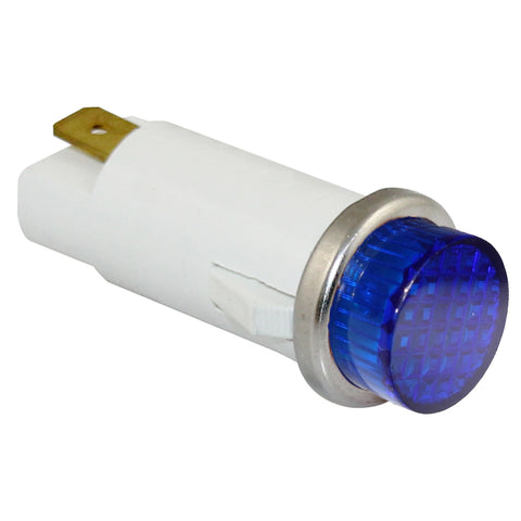 SUNS IL4E-120E-U-Q LED 1/2" Blue Indicator Light Raised 120V