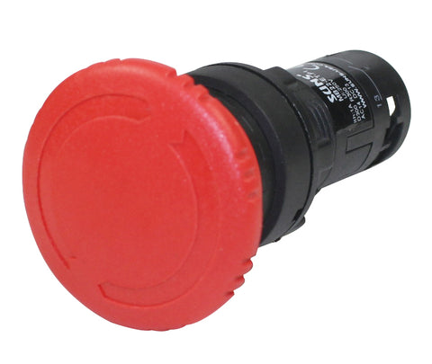 SUNS MB22-ET-R-P1 22mm Monolithic Emergency Stop Twist Release 1NO1NC 800FD-MT44X01