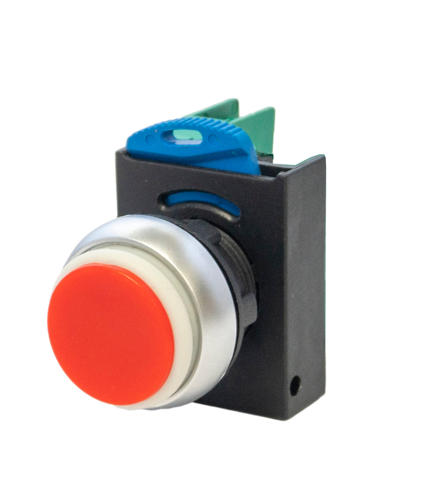 SUNS PB22-EP-R-P5-W 22mm Pushbutton IP69K Extended Operator Red 1NO