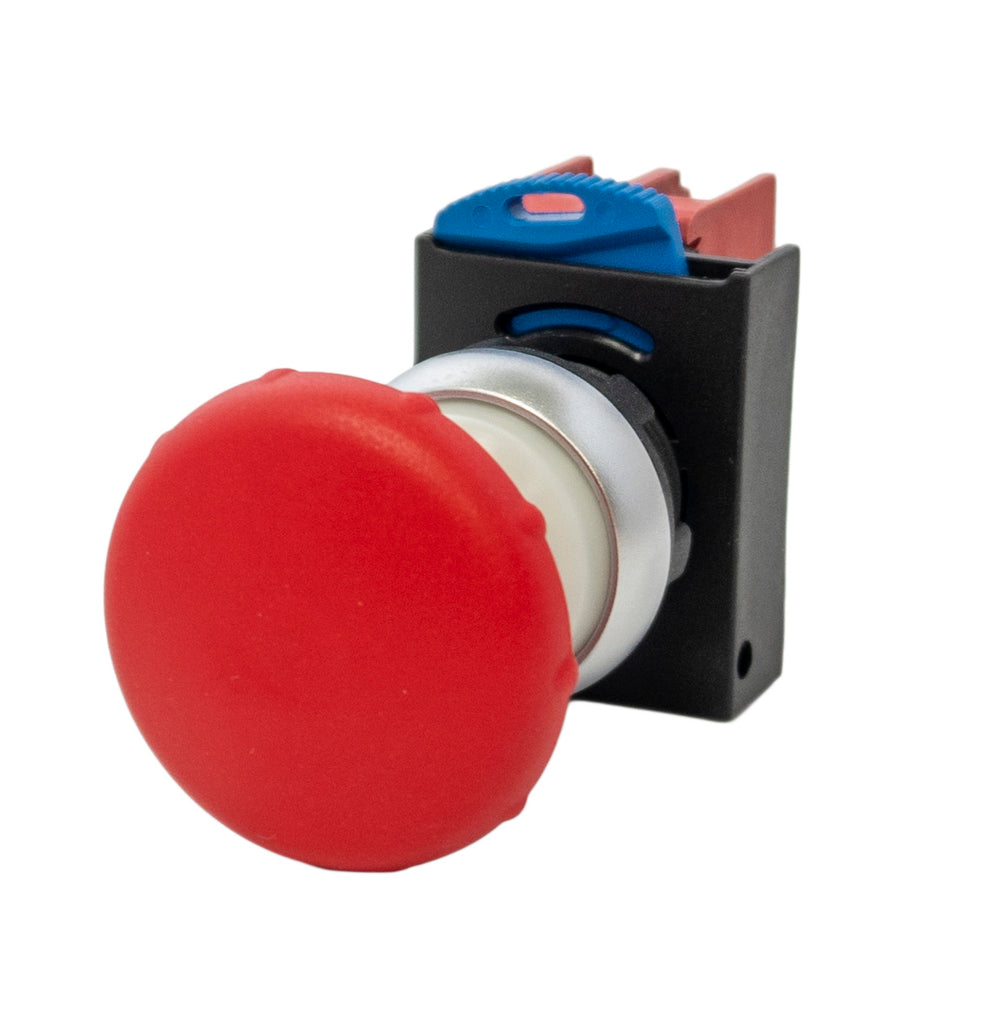 SUNS PB22-ES-R-P8-W 22mm Emergency Stop IP69K Push-Pull Red 2NC