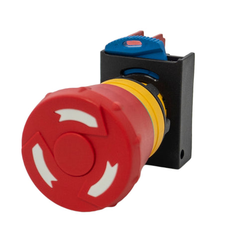 SUNS PB22-ET-R-P6-N 22mm Emergency Stop IP67 Twist Release Red 1NC
