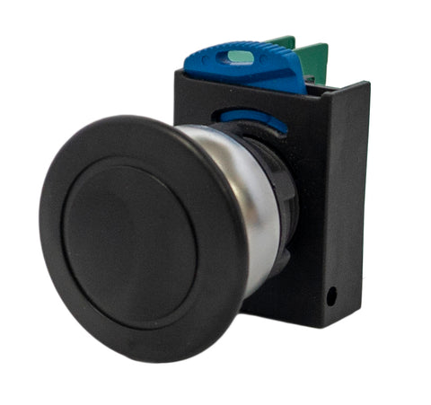 SUNS PB22-MP-B-P5-N 22mm Pushbutton IP67 Mushroom Operator Black 1NO