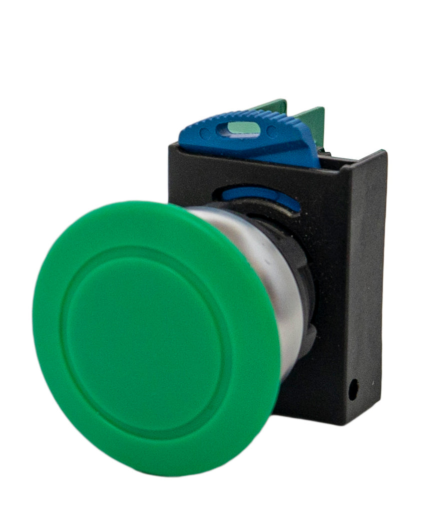 SUNS PB22-MP-G-P5-N 22mm Pushbutton IP67 Mushroom Operator Green 1NO