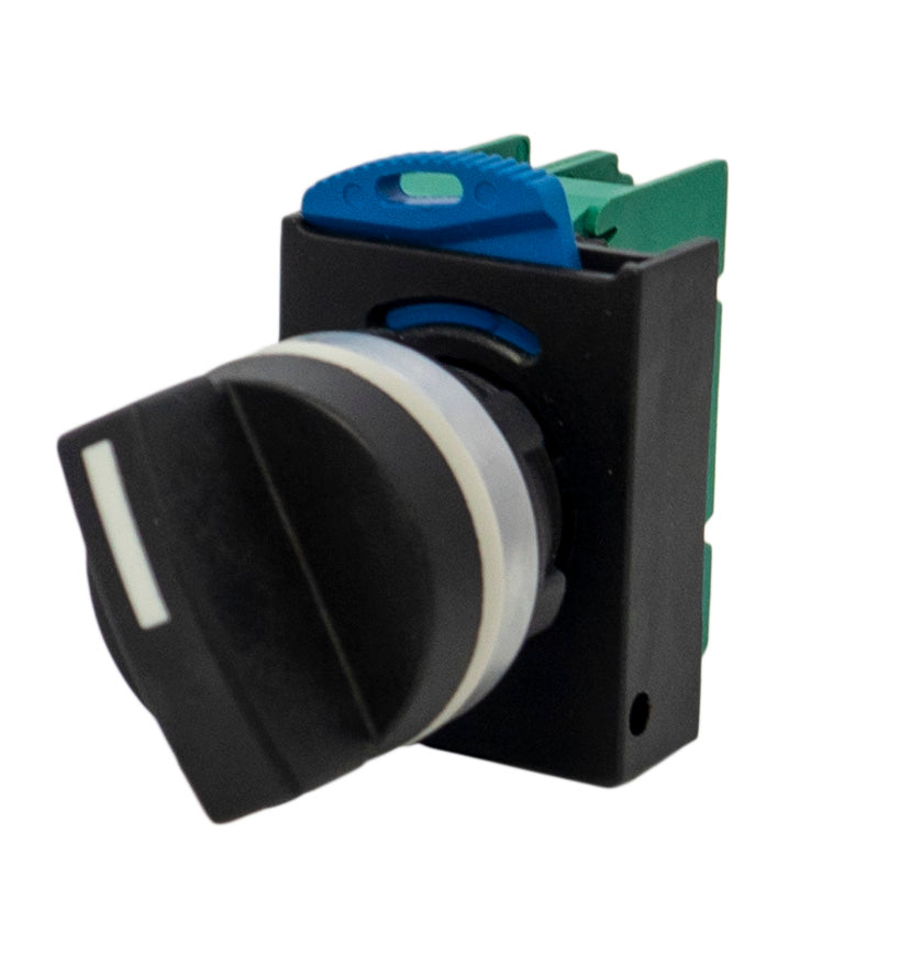 SUNS PB22-S2M-B-P7-W 22mm Selector Switch IP69K 2-Position Maintained 2NO