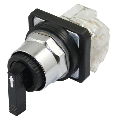 SUNS PBM30-SL3MLC-B-P1 30mm 3 Position Selector Switch Maint/Mom 9001KS73FBH1 - Industrial Direct