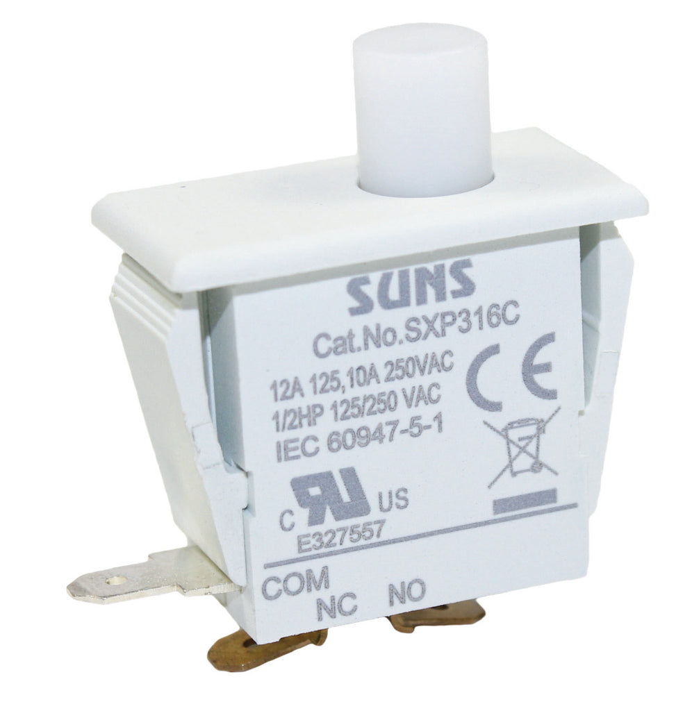 SUNS SXP316C Interlock Switches Momentary 1NO/1NC 12A 1/2HP 125VAC 1DM18