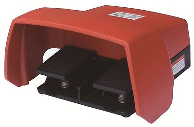 SUNS FS-62G-SP-A UL Certified Alum Alloy Die Cast Dual Pedal Guarded Foot Switch - Industrial Direct