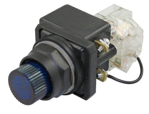 SUNS PB30-PTL-D24E-U-P1 30mm 24V LED Blue Push To Test Pilot Light 9001SKT35L31 - Industrial Direct